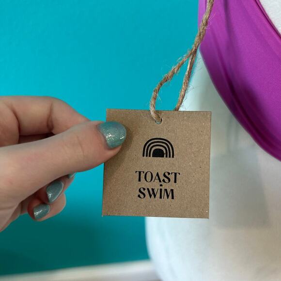 NWT Toast Swim Apex Bikini Top Orchid Purple Swim Beach Surf Size S, M, XL - Picture 4 of 5